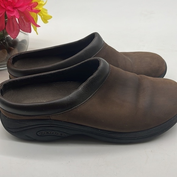 Merrell Brown Suede Performance Mule Clog Sz 8.5. MR1162 - Picture 3 of 9